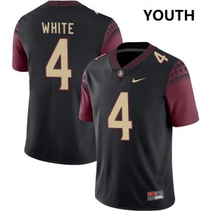 Squirrel White Noles Youth College Football Player #4 Jersey - Black 179641-994