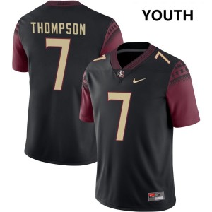 Stefon Thompson Seminoles #7 Youth College Football University Jersey - Black 168473-839